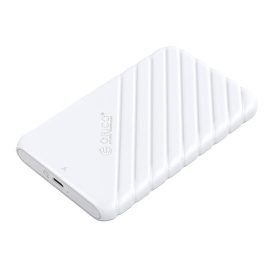 Orico 2,5" HDD/SSD Ház USB-C 3.1 Gen1 SATA 3.0 + Kábel - UASP+TRIM - Fehér   Orico 2,5" HDD/SSD Ház USB-C 3.1 Gen1 SATA 3.0 + Kábel - UASP+TRIM - Fehér