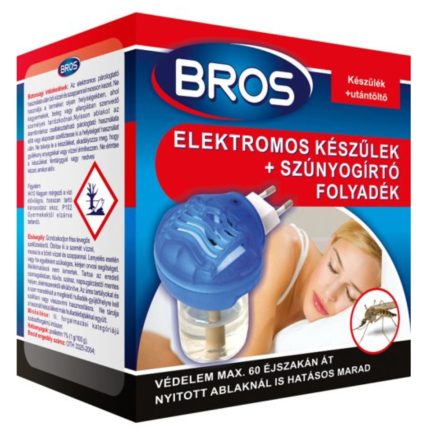 BROS Szúnyogirtó Elektromos Készülék + Utántöltő Folyadék 40 ml