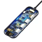 Baseus Mirror Series USB-C HUB 6in1 - 3x USB 3.0 + HDMI 4K + PD + RJ45