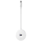 Baseus Round Box USB-C Hub - 1x USB 3.0 + 3x USB 2.0 - 15 cm - Fehér