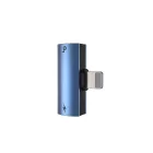 Baseus L46 Audio Adapter - iP Lightning - 2x Lightning - Kék