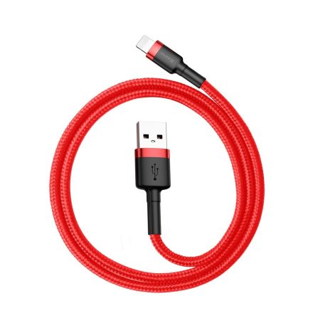 Baseus Cafule USB - Lightning Kábel - 0,5m 2,4A - Piros