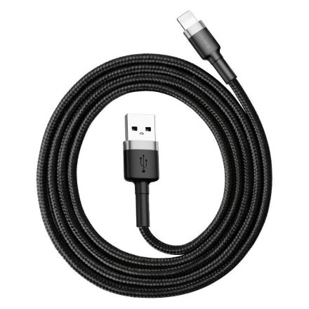 Baseus Cafule USB - Lightning Kábel - 1m 2,4A - Fekete-Szürke