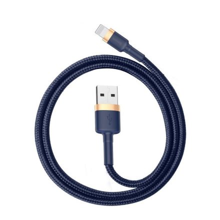Baseus Cafule USB - Lightning Kábel - 1m 2,4A - Sötétkék-Arany