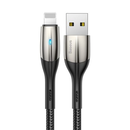 Baseus Horizontal USB - Lightning Kábel - 0,5m 2,4A - Fekete