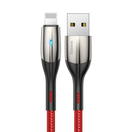 Baseus Horizontal USB - Lightning Kábel - 0,5m 2,4A - Piros
