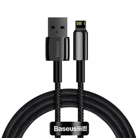 Baseus Tungsten Gold USB - Lightning Kábel - 1m 2,4A - Fekete