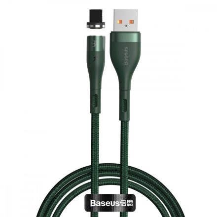 Baseus Zinc Mágneses USB - Lightning Kábel - 1m 2,4A - Zöld