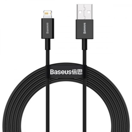Baseus Superior USB - Lightning Kábel - 2m 2,4A - Fekete