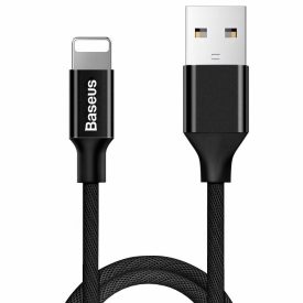 Baseus Yiven USB-A - Lightning Kábel - 1.2m 2A - Fekete Baseus Yiven USB-A - Lightning Kábel - 1.2m 2A - Fekete