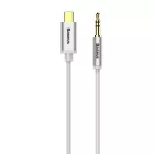 Baseus Yiven Audio Kábel USB-C - Mini Jack 3.5mm - 1.2m - Fehér
