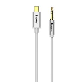 Baseus Yiven Audio Kábel USB-C - Mini Jack 3.5mm - 1.2m - Fehér   Baseus Yiven Audio Kábel USB-C - Mini Jack 3.5mm - 1.2m - Fehér