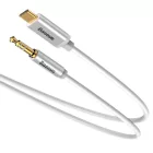 Baseus Yiven Audio Kábel USB-C - Mini Jack 3.5mm - 1.2m - Fehér
