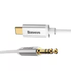 Baseus Yiven Audio Kábel USB-C - Mini Jack 3.5mm - 1.2m - Fehér