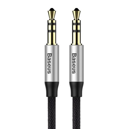 Baseus Yiven Audio Kábel M30 Mini Jack 3,5mm 1m - Fekete-Ezüst