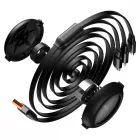 Baseus 3in1 Bright Mirror USB - USB-C + Micro + Lightning Kábel - 1.2m 66W - Fekete