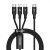 Baseus 3in1 Rapid USB-C - USB-C + micro + Lightning Kábel - 1,5m 3A - Fekete