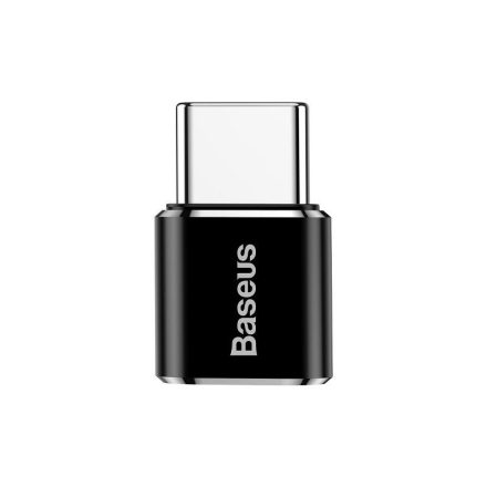 Baseus micro-USB - USB-C adapter - Fekete