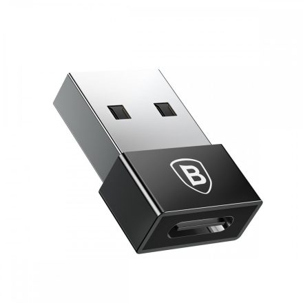 Baseus Exquisite USB-A - USB-C adapter - 2,4A - Fekete