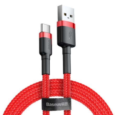 Baseus Cafule USB - USB-C Kábel - 0,5m 3A - Piros