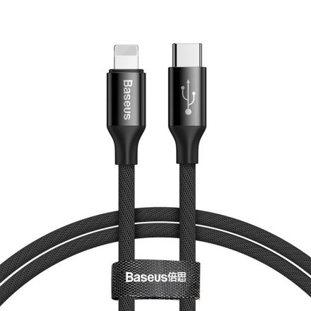 Baseus Yiven USB-C - Lightning Kábel - 1m 2A - Fekete