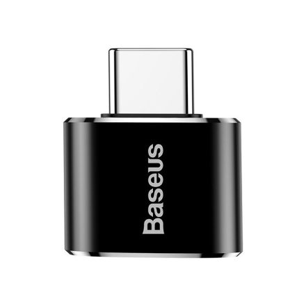 Baseus USB-A - USB-C adapter - 2,4A - Fekete