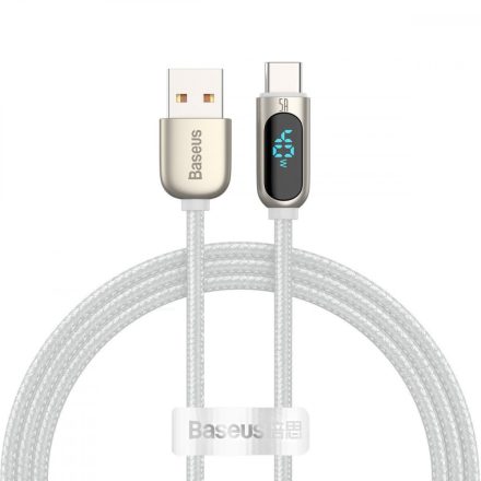 Baseus Display USB - USB-C Kábel - 1m 5A - Fehér