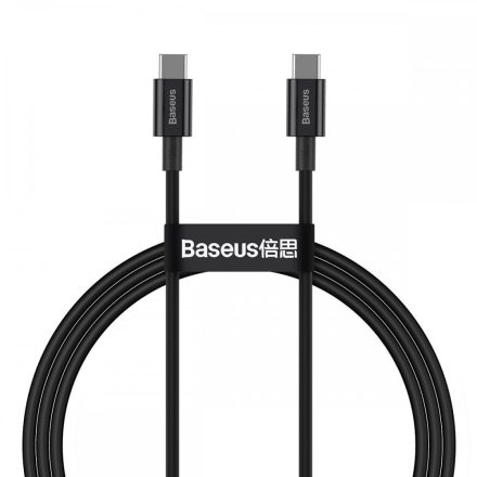 Baseus Superior USB-C - USB-C Kábel - 1m 5A 100W - Fekete