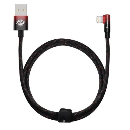Baseus MVP2 USB - Lightning Kábel - 1m 20W - Fekete-Piros