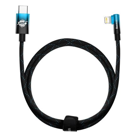 Baseus MVP2 USB-C - Lightning Kábel - 1m 20W - Fekete-Kék