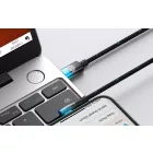 Baseus MVP2 USB-C - Lightning Kábel - 1m 20W - Fekete-Kék