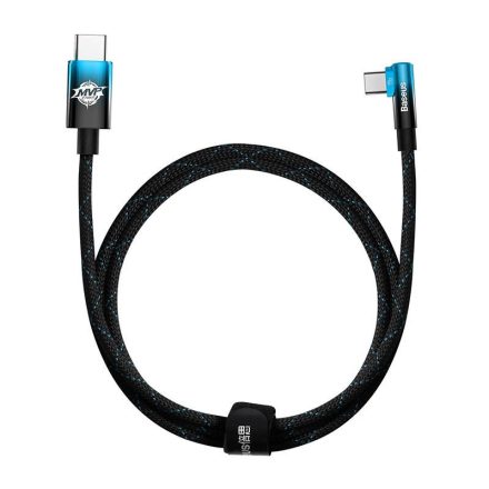 Baseus MVP2 USB-C - USB-C Kábel - 1m 5A 100W - Fekete-Kék
