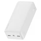 Baseus Power Bank 30000mAh 15W - Bipow - 2xUSB + 1xUSB-C - Fehér