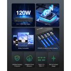 Blitzwolf BW-i100 5in1 Gyorstöltő Állomás - 120W 2xUSB + 3xUSB-C