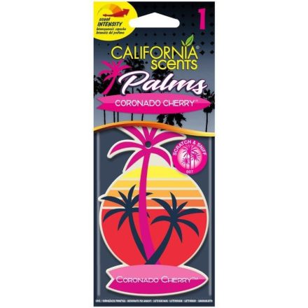 California Scents Palms Coronado Cherry Akasztós Autóillatosító