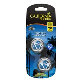 California Scent NewPort New Car - Autóillatosító Mini Diffúzor - 2 db   California Scent NewPort New Car - Autóillatosító Mini Diffúzor - 2 db