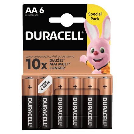 Duracell Basic AA LR6 MN1500 Ceruza Elem x 6 db