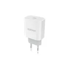 Dudao Hálózati Töltő - 1xUSB-C PD 18W +1m USB-C - Lightning Kábel - Fehér