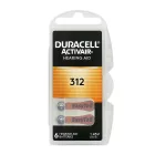 Duracell ActiveAir DA 312 Hallókészülék Elem x 6 db