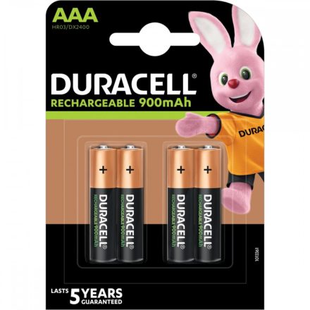 Duracell AAA 900 mAh NiMH akkumulátor x 4 db