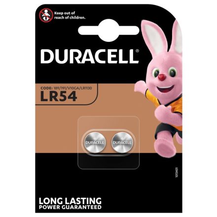 Duracell LR54 Alkáli Gombelem x 2 db