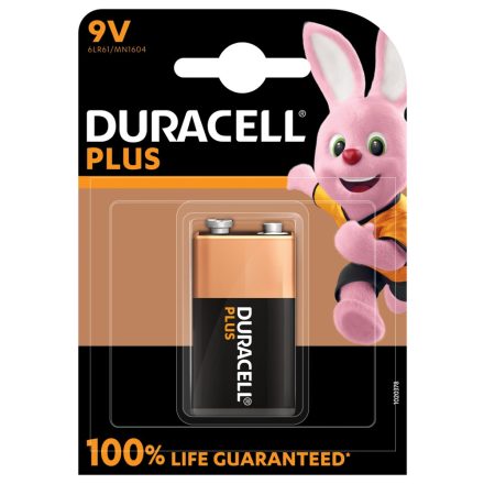 Duracell Plus 100% Alkáli 9V MN1604 Elem