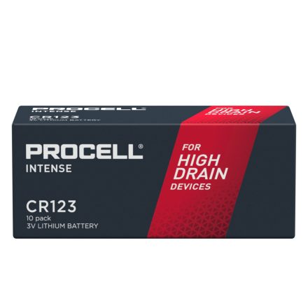 Duracell Procell Intense CR123 3V Lítium Elem x 10 db