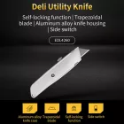 Deli Tools Alumínium Házas Pengekés EDL4260 - Ezüst