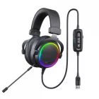 Dareu EH925s PRO Mikrofonos Gamer Fejhallgató - RGB - Fekete