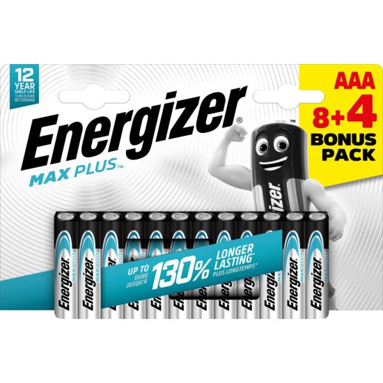 Energizer Max Plus Alkáli AAA LR03 Mikro Elem x 12 db