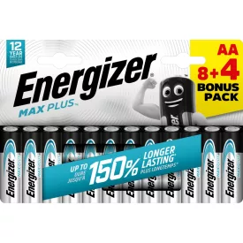Energizer Max Plus Alkáli AA LR6 Ceruza Elem x 12 db