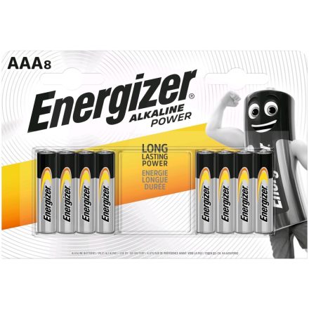 Energizer Alkaline Power AAA LR03 Mikro Elem x 8 db