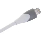 Energizer USB-A - Lightning Bicolor Kábel - 1.2m 2.4A - Fehér-Szürke