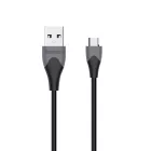 Energizer USB-A - Micro USB Bicolor Kábel - 1.2m 2.4A - Fekete-Szürke